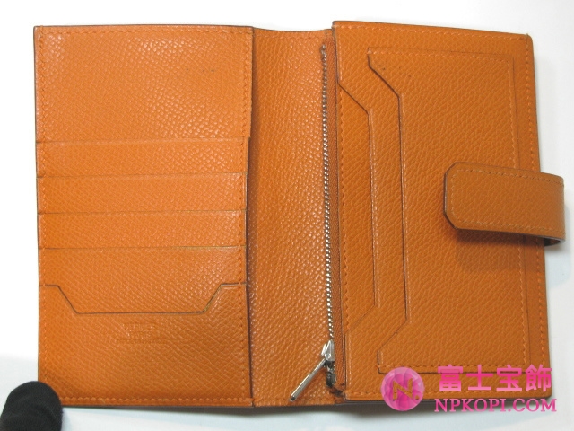 エルメスジュラⅡ二つ折り財布ルージュHERMES328031